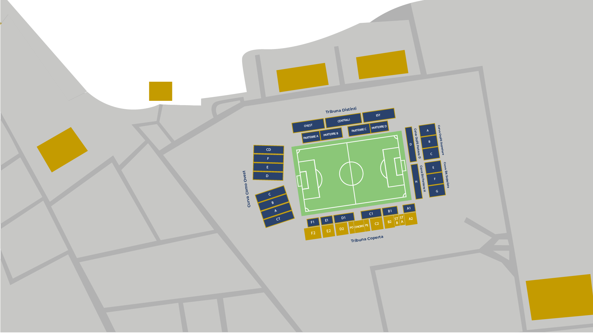 Hospitality venue map